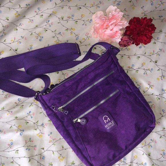 Noble Mount 💜 Crossbody Bag Purse Purple - Picture 3 of 8